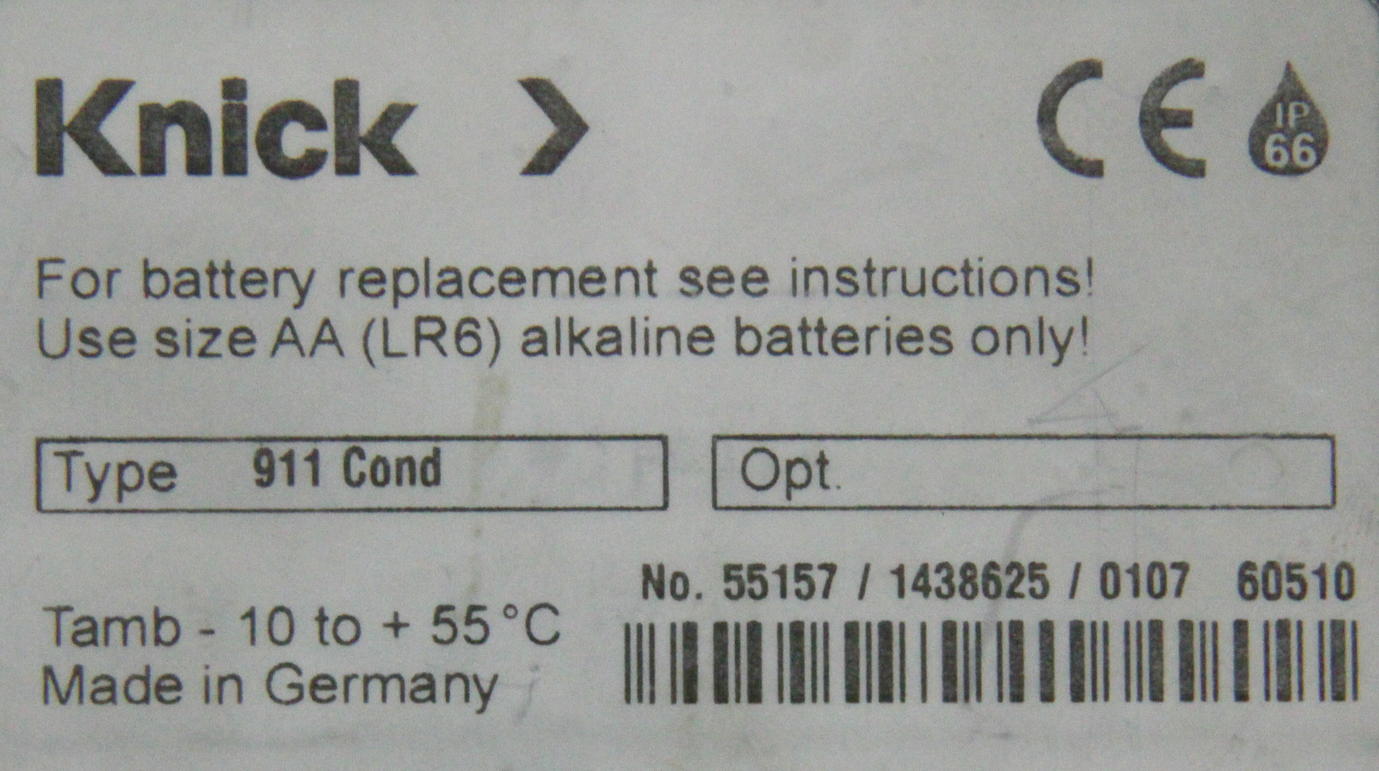 オーダー専用ページ 10644 KNICK ELECTRONIC BATTERY CONDUCTOMETER 911 COND | eBay